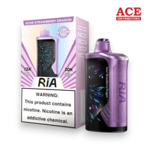RIA NV30000 DISPOSABLE 5CT BOX - SOUR STRAWBERRY DRAGON