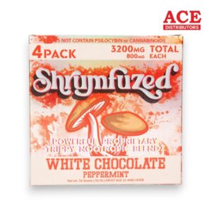 SHRUMFUZED CHOCOLATES 3200MG 4PK 10CT WHITE CHOCOLATE PEPPERMINT