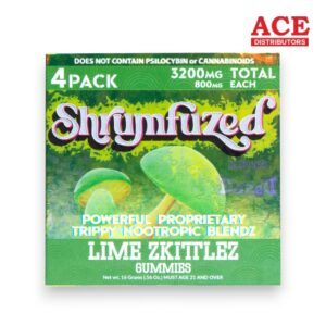 SHRUMFUZED GUMMIES 3200MG 4PK 10CT LIME ZKITTLEZ