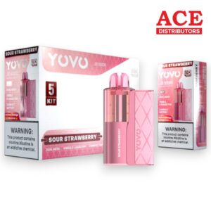 YOVO JB50000 PUFF DISPOSABLE 5CT -SOUR STRAWBERRY