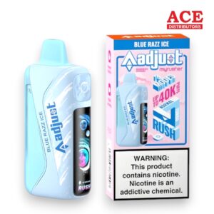 ADJUST MYRUSHER 40000PUFFS DISPOSABLE 5CT -BLUE RAZZ ICE
