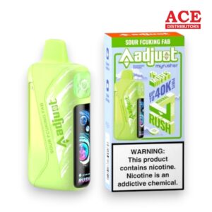 ADJUST MYRUSHER 40000PUFFS DISPOSABLE 5CT -SOUR FCUKING FAB