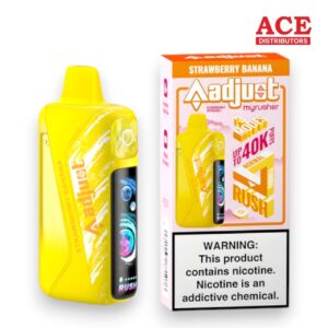ADJUST MYRUSHER 40000PUFFS DISPOSABLE 5CT -STRAWBERRY BANANA