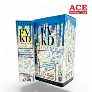 FVKD EXOTICS 3.5GM THCP ROSIN DISPOSABLE 6CT -ALASKAN THUNDERFVKD