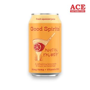 GOOD SPIRITS 35MG HEMP +B12 12OZ 4PK CANS -AUSTIN PALMER LEMONADE/BLACK TEA