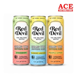 RED DEVIL THC SELTZER 30MG 12OZ 12CT - VARIETY PACK