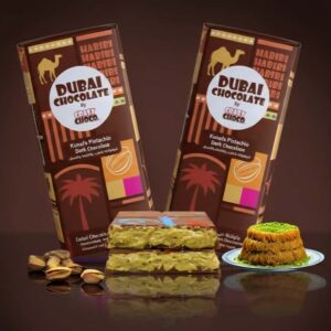DUBAI CHOCOLATE CRAZY CHOCO KUNAFA W/ DARK CHOCOLATE 7OZ 4CT