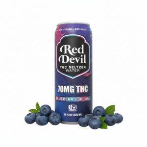 RED DEVIL THC SELTZER 70MG 12OZ 12CT - BLUEBERRY SPLASH