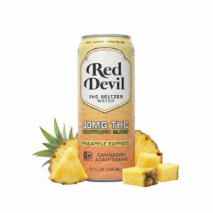 RED DEVIL THC SELTZER 30MG 12OZ 12CT - PINEAPPLE EXPRESS