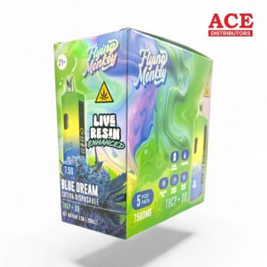 FLYING MONKEY LIVE RESIN ENHANCED 7.5GM THCP DISPOSABLE 5CT - BLUE DREAM SATIVA