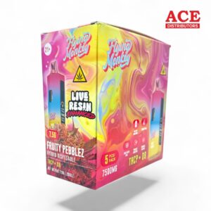 FLYING MONKEY LIVE RESIN ENHANCED 7.5GM THCP DISPOSABLE 5CT - FRUITY PEBBLEZ HYBRID