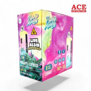 FLYING MONKEY LIVE RESIN ENHANCED 7.5GM THCP DISPOSABLE 5CT - PINEAPPLE EXPRESS SATIVA