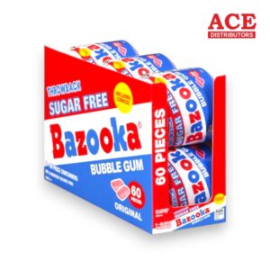 BAZOOKA BUBBLE GUM ORIGINAL 60CT