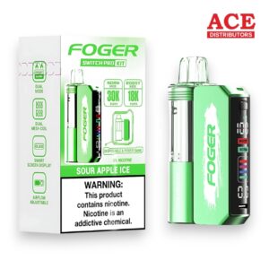 FOGER SWITCH PRO 30000 PUFFS DISPOSABLE KIT 5CT BOX - SOUR APPLE ICE
