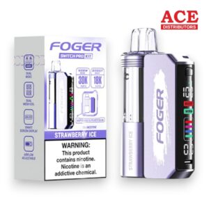 FOGER SWITCH PRO 30000 PUFFS DISPOSABLE KIT 5CT BOX - STRAWBERRY ICE