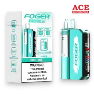FOGER SWITCH PRO 30000 PUFFS DISPOSABLE KIT 5CT BOX - COOL MINT
