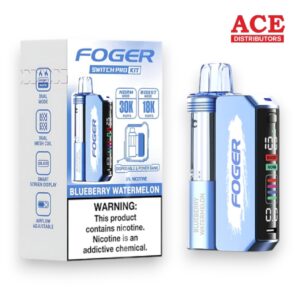 FOGER SWITCH PRO 30000 PUFFS DISPOSABLE KIT 5CT BOX - BLUEBERRY WATERMELON