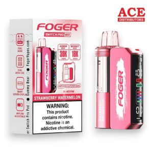 FOGER SWITCH PRO 30000 PUFFS DISPOSABLE KIT 5CT BOX - STRAWBERRY WATERMELON