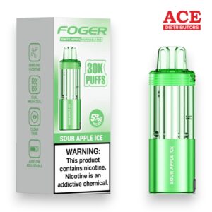 FOGER SWITCH PRO 30000 PUFFS DISPOSABLE POD 5CT BOX - SOUR APPLE ICE