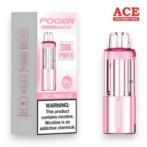 FOGER SWITCH PRO 30000 PUFFS DISPOSABLE POD 5CT BOX - JUICY PEACH ICE