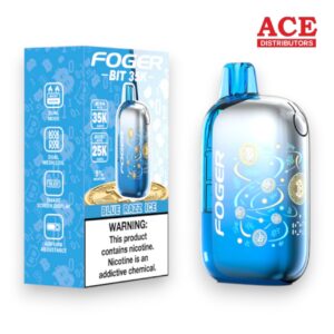 FOGER BIT 35000 PUFFS DISPOSABLE 5CT BOX - BLUE RAZZ ICE