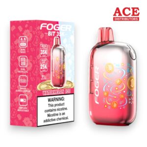 FOGER BIT 35000 PUFFS DISPOSABLE 5CT BOX - WATERMELON ICE