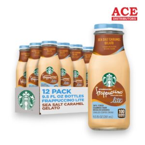 STARBUCKS LITE SEA SALT CARAMEL GELATO  FRAPPUCCINO 13.7OZ 12CT