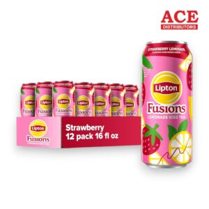 LIPTON FUSIONS STRAWBERRY LEMONADE TEA 16OZ 12CT