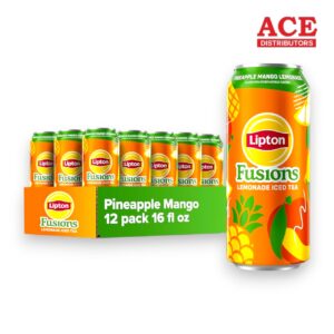 LIPTON FUSIONS PINEAPPLE MANGO LEMONADE TEA 16OZ 12CT