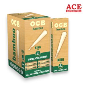 OCB BAMBOO CONE KING SIZE 3PK/24CT
