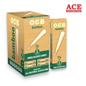 OCB BAMBOO CONE 1 1/4 SIZE 6PK/24CT