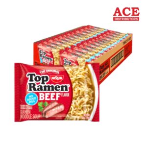 TOP RAMEN BEEF NOODLES 3OZ 24CT
