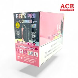GEEK PRO ULTRA X 50ML 45000 PUFFS 5CT - STRAWBERRY B-POP