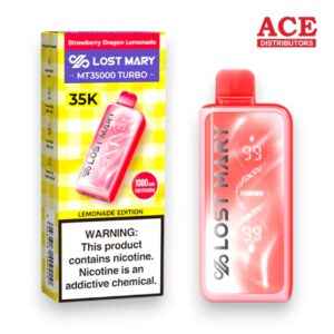 LOST MARY-ELF BAR DISPOSABLE MT-35000 PUFF 5CT -STRAWBERRY DRAGON LEMONADE