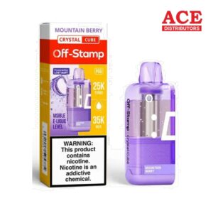 OFF-STAMP X CUBE CRYSTAL 35000PUFF POD 5CT -MOUNTAIN BERRY