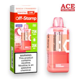 OFF-STAMP X CUBE CRYSTAL 35000PUFF POD 5CT -BANGIN STRAWBERRY