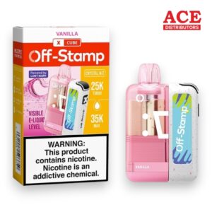 OFF-STAMP X CUBE CRYSTAL 35000PUFF KIT 5CT -VANILLA