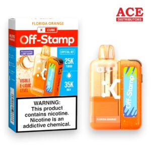 OFF-STAMP X CUBE CRYSTAL 35000PUFF KIT 5CT -FLORIDA ORANGE