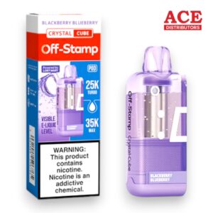 OFF-STAMP X CUBE CRYSTAL 35000PUFF POD 5CT -BLACKBERRY BLUEBERRY