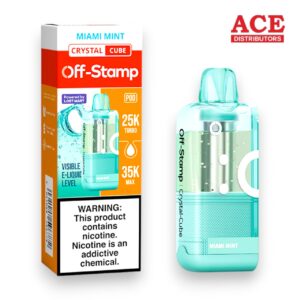 OFF-STAMP X CUBE CRYSTAL 35000PUFF POD 5CT -MIAMI MINT
