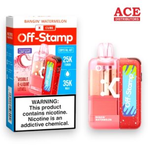 OFF-STAMP X CUBE CRYSTAL 35000PUFF KIT 5CT -BANGIN WATERMELON