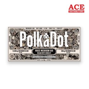 POLKA DOT 12000MG MUSHROOM CHOCOLATE EACH - COOKIES & CREME SWIRL