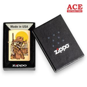 ZIPPO $32.95 EACH COWBOY SKULL DESIGN