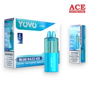 YOVO JB50000 PUFF POD 5CT -BLUE RAZZ ICE