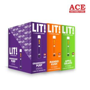 DIAMOND LIT! 1GM THC DIAMOND CARTRIDGE 5CT