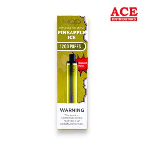 HQD CUVIE PLUS PINEAPPLE ICE 1200 PUFFS BOX 6CT