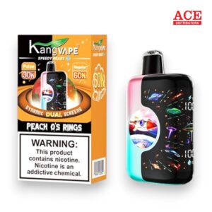 KANGVAPE SPEEDY BEAST X 60000PUFF DISPOSABLE 5CT -PEACH O RINGS