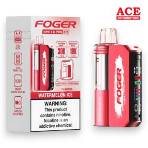 FOGER SWITCH PRO 30000 PUFFS DISPOSABLE KIT 5CT BOX - WATERMELON ICE