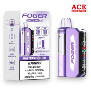 FOGER SWITCH PRO 30000 PUFFS DISPOSABLE KIT 5CT BOX - KIWI DRAGON BERRY