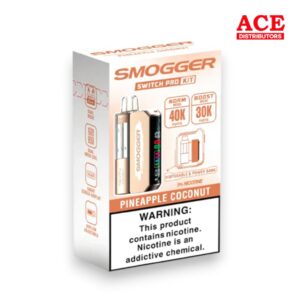 SMOGGER SWITCH PRO 40000 PUFFS DISPOSABLE KIT 5CT BOX - PINEAPPLE COCONUT